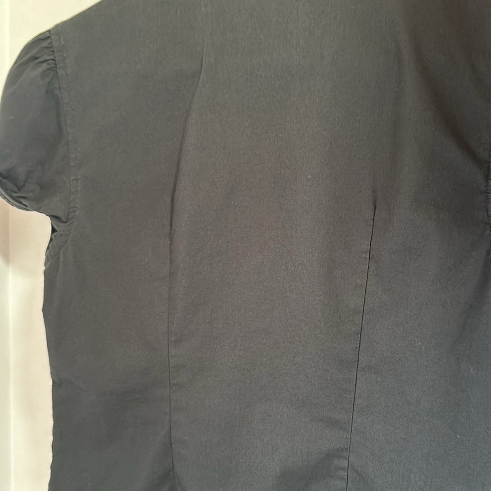 No boundaries black structured short sleeve top size small 3/5 - Picture 5 of 5